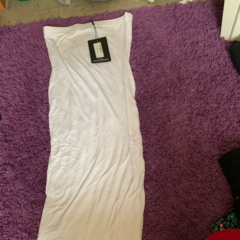Pretty little thing white bodycon dress